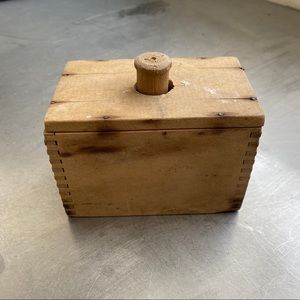 Vintage wood butter mold